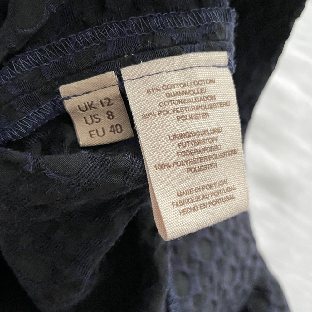 Navy textured midi dress by Orla Kiley (size 8) - Picture 5 of 6